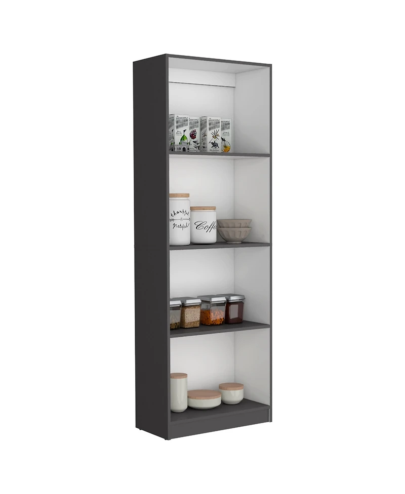 Vinton Bookcase with Spacious Tier-Shelving Design