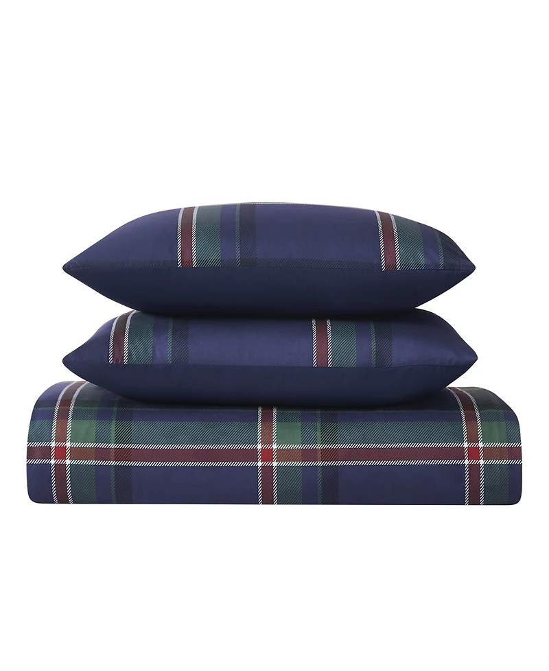 Truly Soft Bronson Plaid 3-Pc. Duvet Cover Set, King