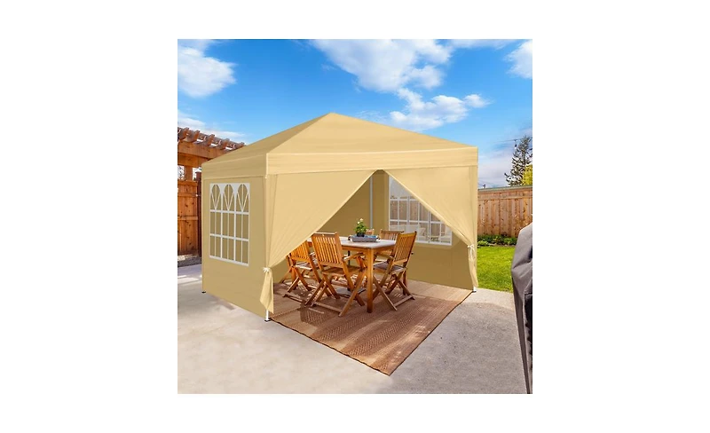 Slickblue Two Doors & Windows Practical Waterproof Right-Angle Folding Tent