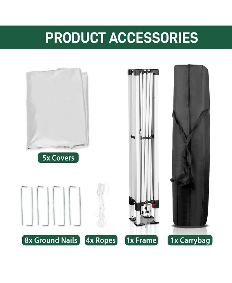 Slickblue Two Doors & Two Windows Practical Waterproof Right-Angle Folding Tent