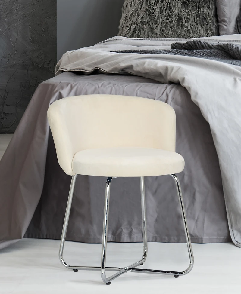 Hillsdale 25" Metal Marisol Vanity Stool