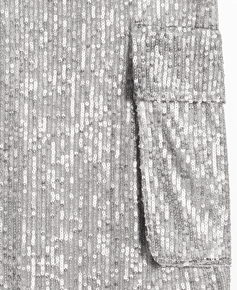 On 34th Women's High Rise Sequin Cargo Pants, Created for Macy's