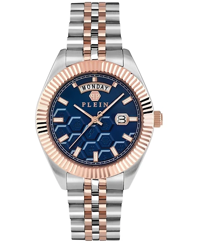 Philipp Plein Men's Date Superlative Two-Tone Stainless Steel Bracelet Watch 42mm
