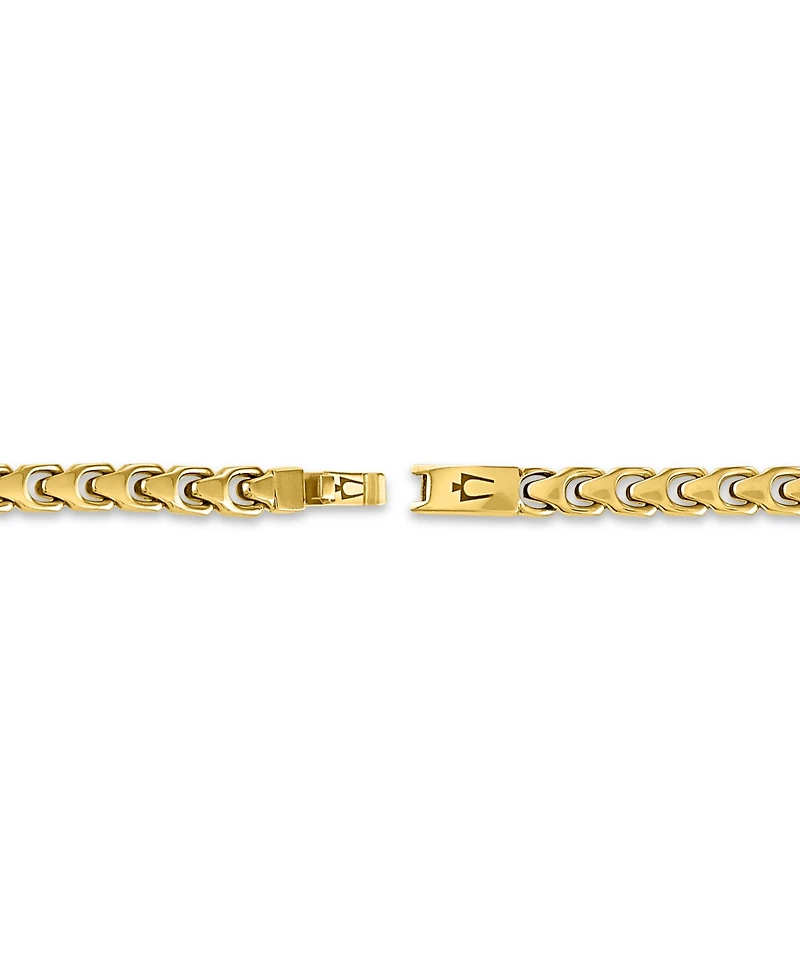Bulova Gold-Tone Stainless Steel Link Bracelet