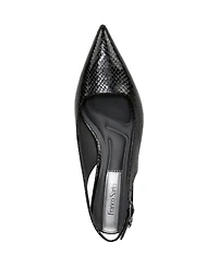 Franco Sarto Women's Marlow Pointed Toe Slingback Kitten Heel Pumps