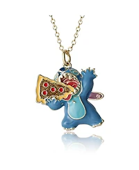 Disney Stitch Pizza Blue Enamel Character Pendant