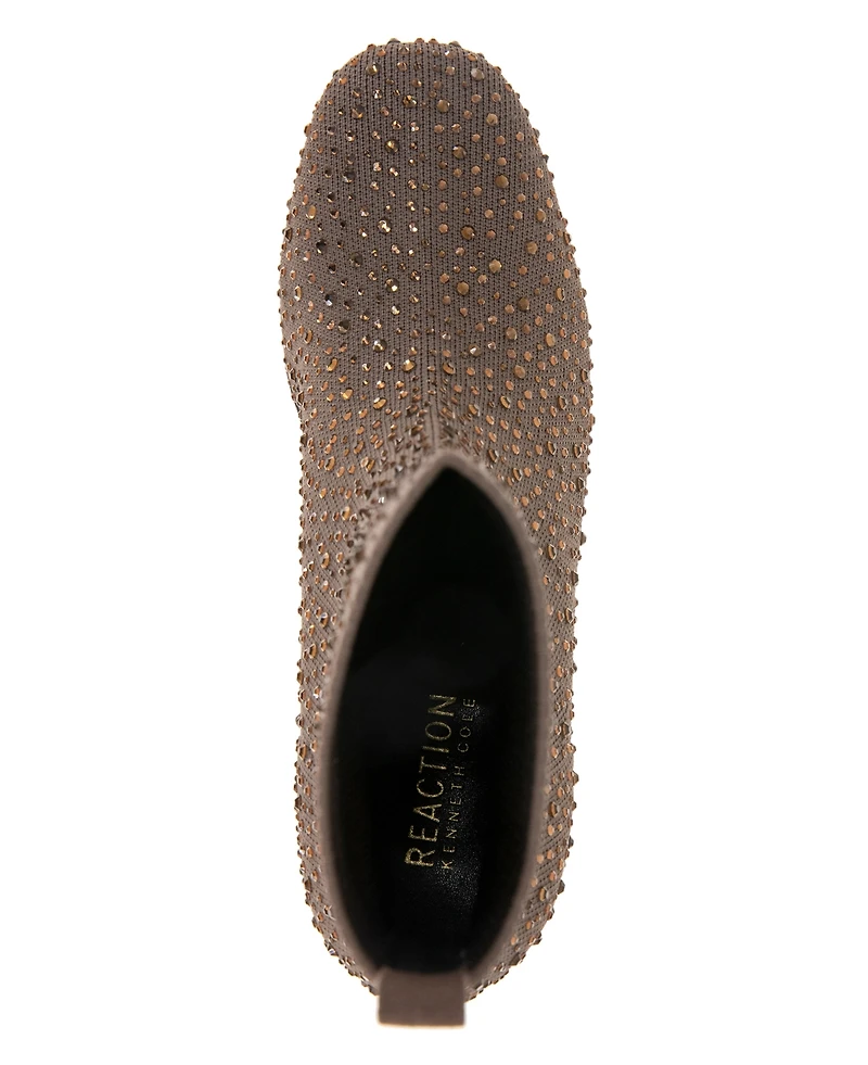 Kenneth Cole Reaction Women's Rida Stretch Jewel Wide Calf Booties