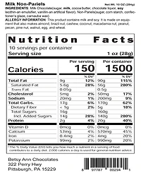 Betsy Ann Chocolates Milk Chocolate Non-Pariels, 2 Pack