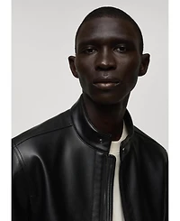 Mango Men's Slim-Fit Faux-Leather Jacket