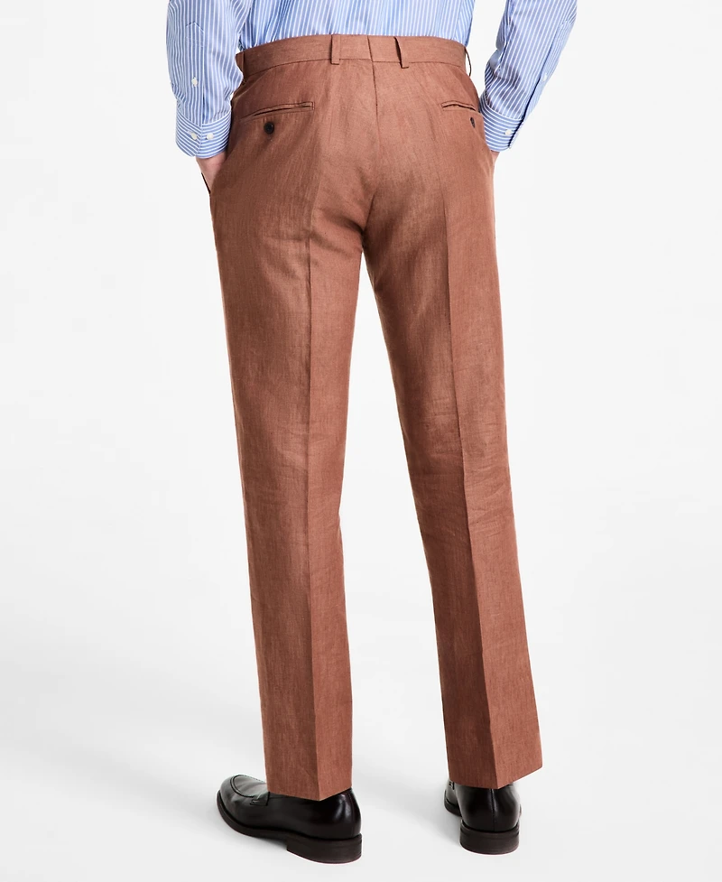 B by Brooks Brothers Men's Linen Classic-Fit Suit Separates Pant