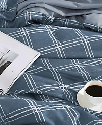 Swift Home Grid Plaid Reversible -Pc. Comforter Set