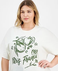 Rebellious One Trendy Plus Cotton Paris France 1980 T-Shirt
