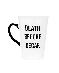 Amici Home Death Before Decaf Coffee Mug