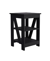 Ross 3-Tier End Table/Nightstand, Side Table for Small Space