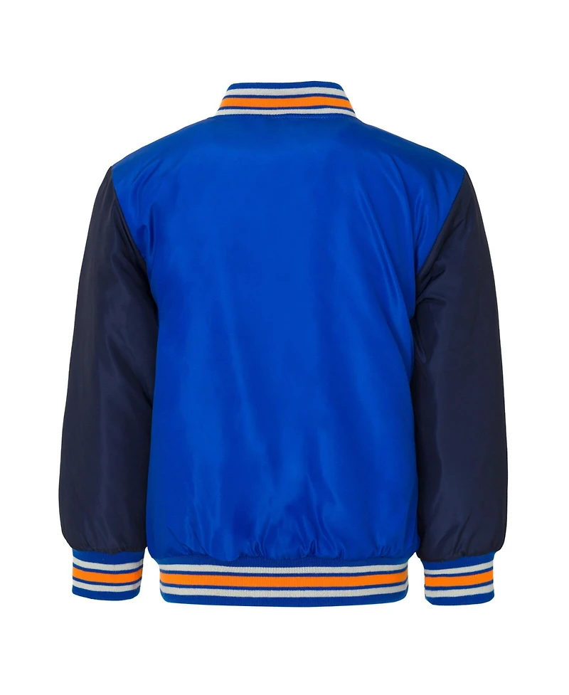 Hot Wheels Toddler Boys Zip Up Varsity Bomber Jacket to (3T - 10-12)