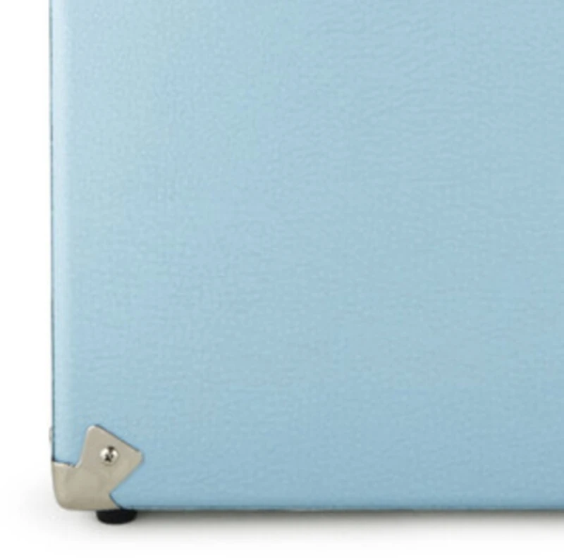 Gpo Retro SWB18BLU 12" Vinyl Record Case 35 Count Capacity with Removable Lid - Blue