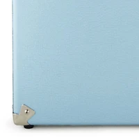 Gpo Retro SWB18BLU 12" Vinyl Record Case 35 Count Capacity with Removable Lid - Blue