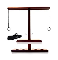 Battle Hooks - Xl 2 Player Hook and Ring Game with Shot Ladder - 5+ Games Included - 20 Second Set Up - Ring Toss Game