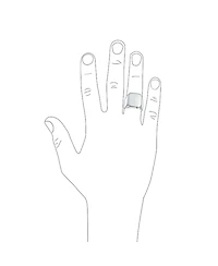 Bling Jewelry Classic Rectangle Monogram Signet Ring Sterling Silver