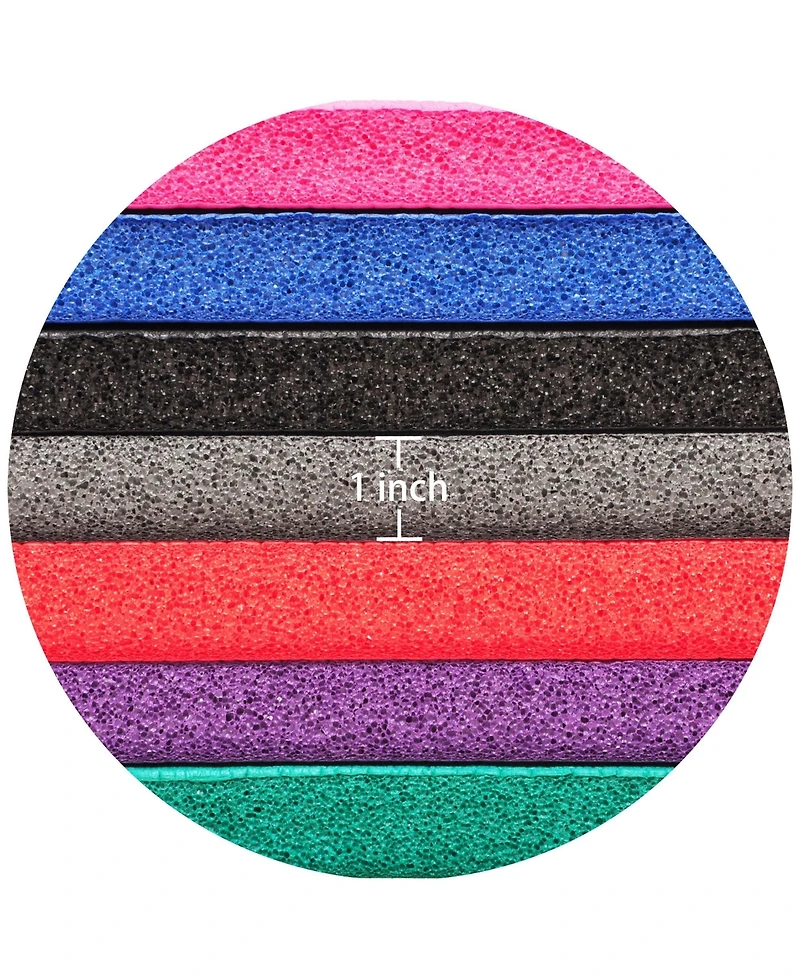 Signature Fitness 1" Extra Thick Exercise Fitness Yoga Mat w/ Carry Strap