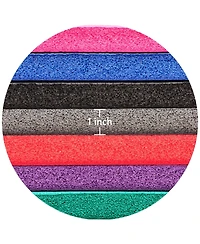 Signature Fitness 1" Extra Thick Exercise Fitness Yoga Mat w/ Carry Strap