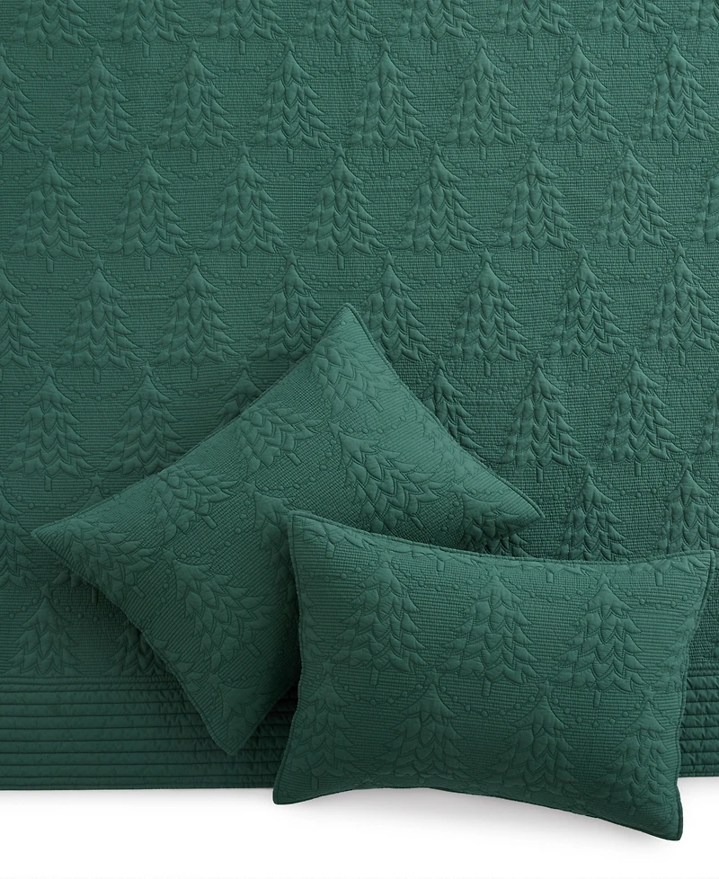 Levtex O Christmas Tree Stitching 3-Pc. Quilt Set, Full/Queen