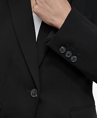 Dkny Women's Notch-Collar One-Button Long Sleeve Blazer Jacket