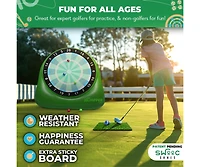 Bull Chipper | Giant Golf Darts (Over 6ft Tall) with 10+ Golf Games | Golf Chipping Game with Air Pump | Yard Games