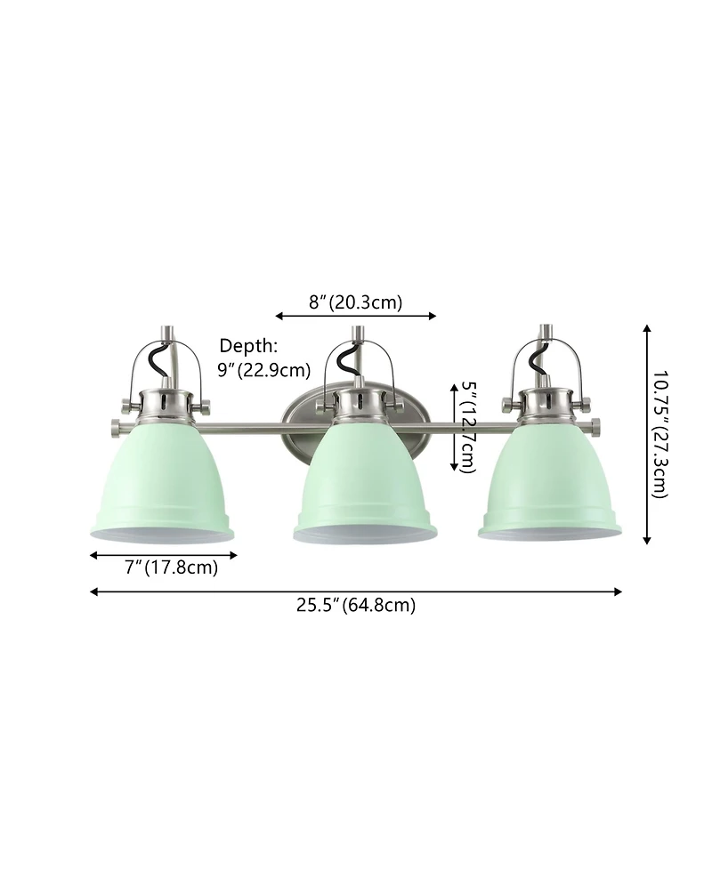 Jonathan Y Phineas -Light Adjustable Farmhouse Bohemian Iron Led Vanity Light