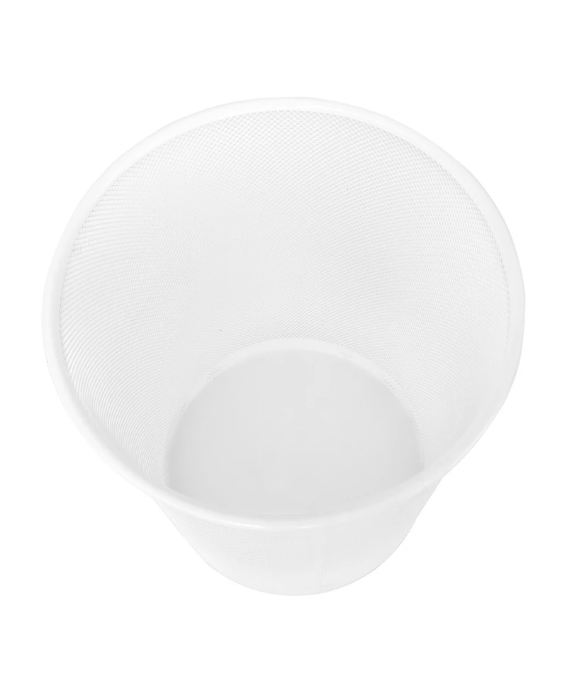 Seville Classics 2-Pack 6-Gallon Round Mesh Wastebasket Recycling Bin