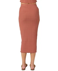 O'Neill Juniors' Brennan Pull-On Knit Midi Skirt