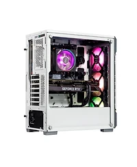 Velztorm White Fultix Custom Built Gaming Desktop Pc (Amd Ryzen 5-5500 6-Core, GeForce Gtx 1050 Ti, 32GB Ram, 512GB PCIe Ssd, Hdmi, Win 10 Home)