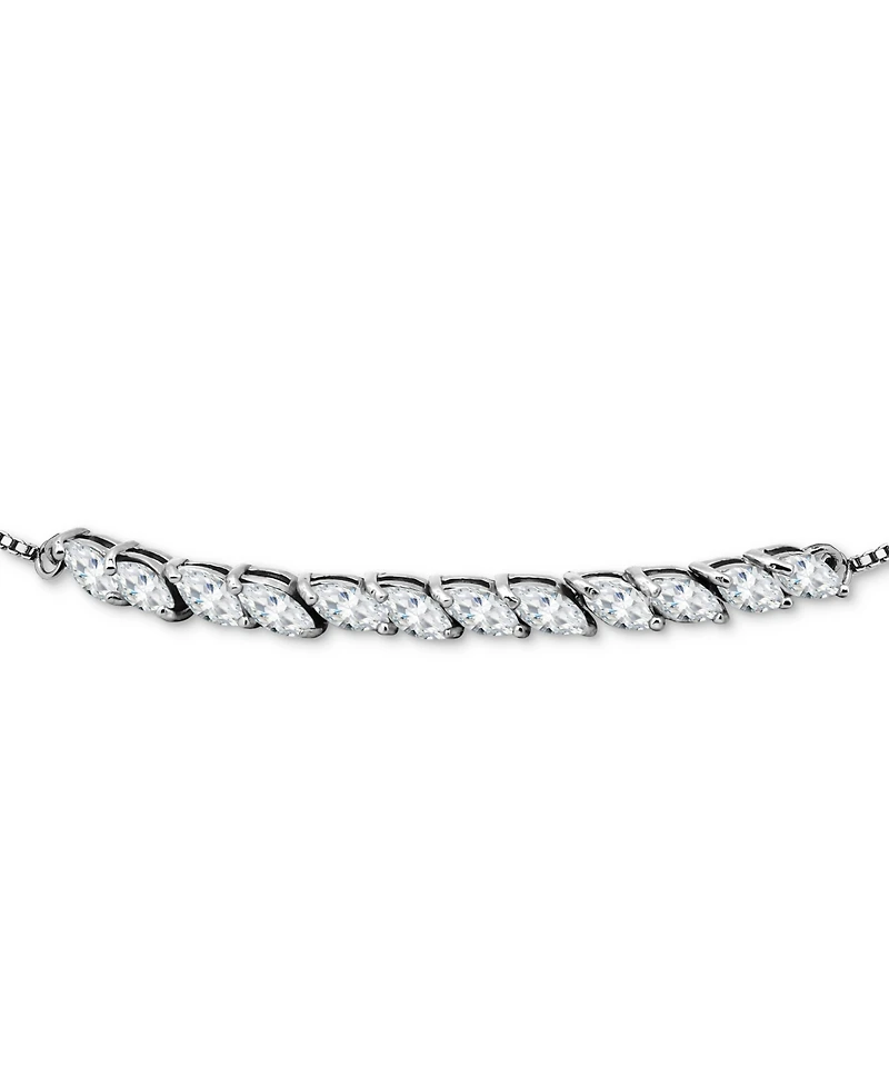 Giani Bernini Cubic Zirconia Marquise Bolo Bracelet, Created for Macy's