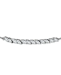 Giani Bernini Cubic Zirconia Marquise Bolo Bracelet, Created for Macy's
