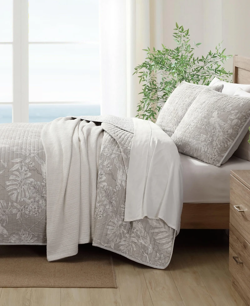 Tommy Bahama Home Jungle Toile Reversible 3-Pc. Quilt Set, Full/Queen