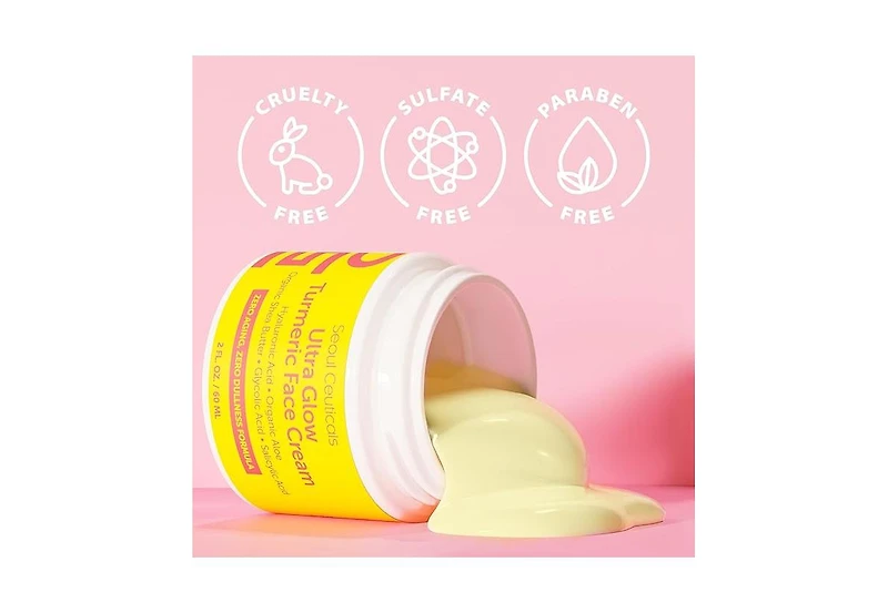 Seoul Ceuticals Korean Skin Care Ultra Glow Turmeric Face Cream K Beauty Skincare