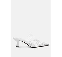 Holin Pointed Toe Kitten Heels Women