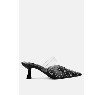 Holin Pointed Toe Kitten Heels