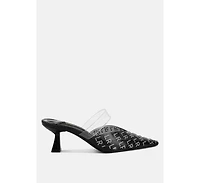 Holin Pointed Toe Kitten Heels Women
