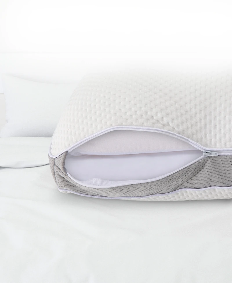 Cheer Collection Dual-Sided Memory Foam Pillow, Standard