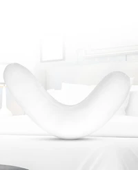 Cheer Collection Boomerang Shaped Microfiber Pillow