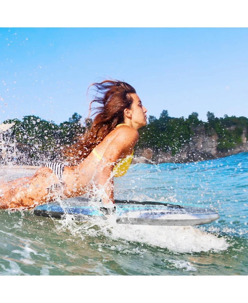 37" Lightweight Body Board with Eps Core Xpe Deck Hdpe Bottom Crescent Tail