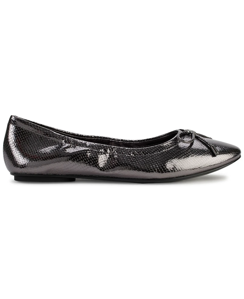 Karl Lagerfeld Paris Women's Velma Almond Toe Ballet Flats