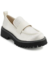 Karl Lagerfeld Paris Women's Grady Almond Toe Loafers