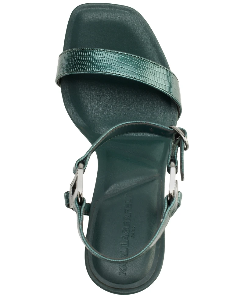 Karl Lagerfeld Paris Women's Cybil Ankle Strap Dress Sandals