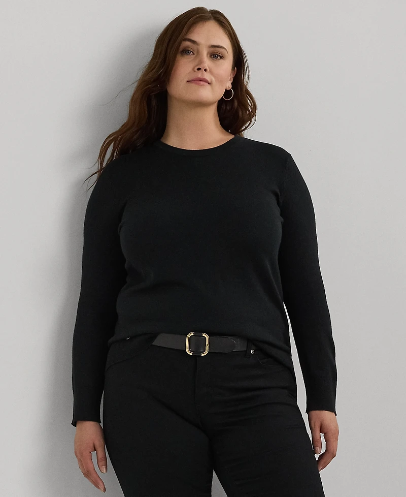Lauren Ralph Lauren Plus Size Crewneck Sweater