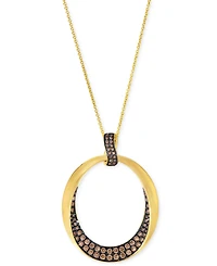 Le Vian Chocolatier Chocolate Diamond Pendant Necklace (1/2 ct. t.w.) in 14k Honey Gold