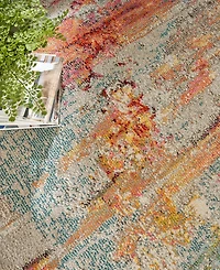 Nourison Home Celestial CES02 5'3"x5'3" Round Area Rug