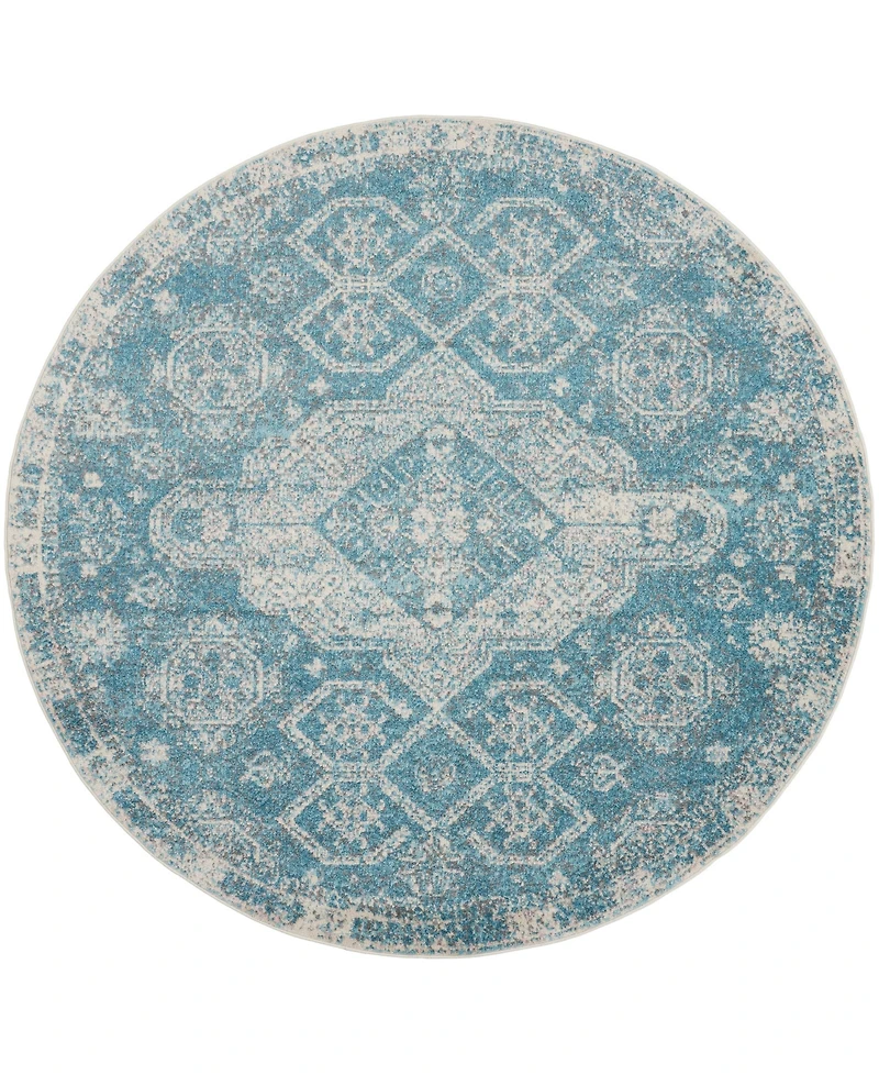 Nourison Home Tranquil TRA13 7'10"x7'10" Round Area Rug