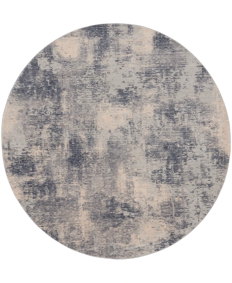Nourison Home Rustic Textures RUS02 5'3"x5'3" Round Area Rug